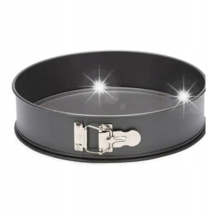 Тава за печене Winder Home, кръгла форма с подвижна основа, диаметър 21 см, черна, метална