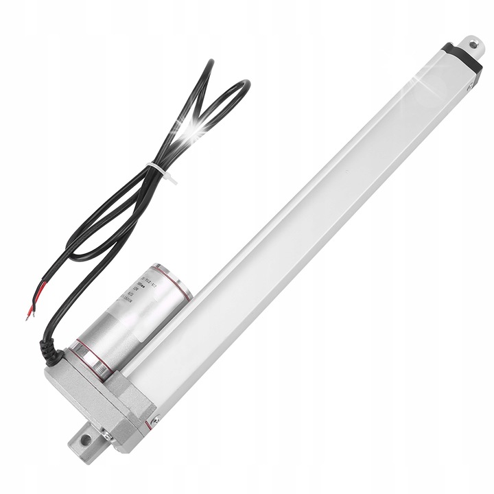 Cilindru liniar electric 12V, 300mm, 150kg, argintiu, set 1 buc.