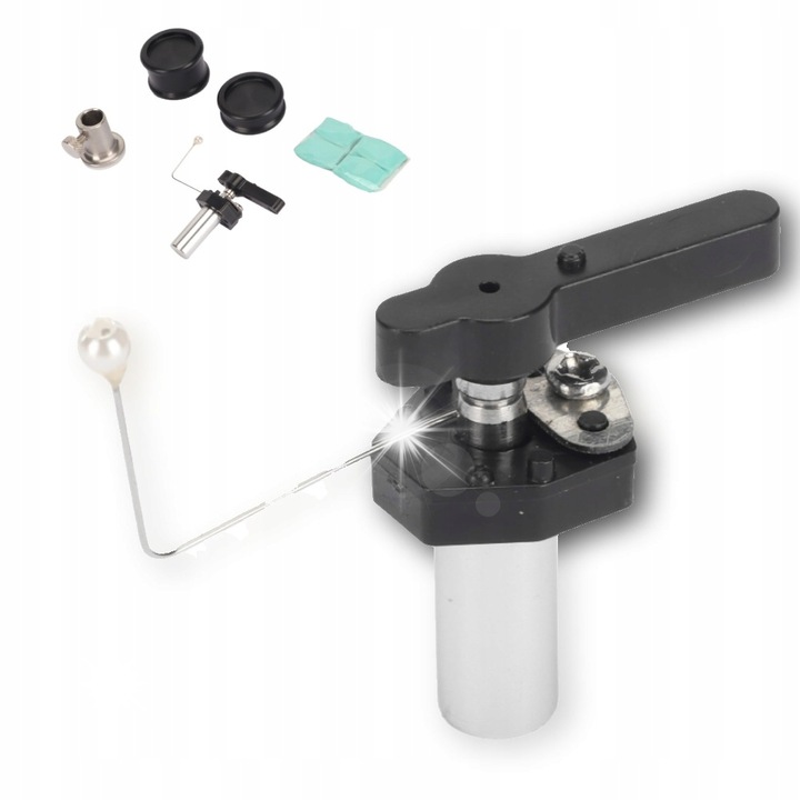 Automata emelő a gramofon karjához, állítható magasságú, intelligens védelem, alumínium, komplett szett