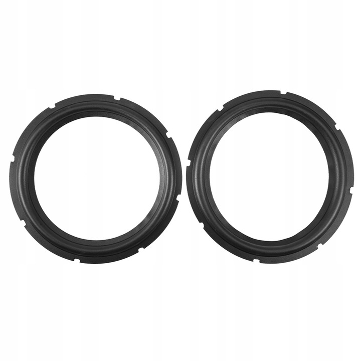 2 darab 10 hüvelykes hangszóró peremjavító készlet, fekete, gumi