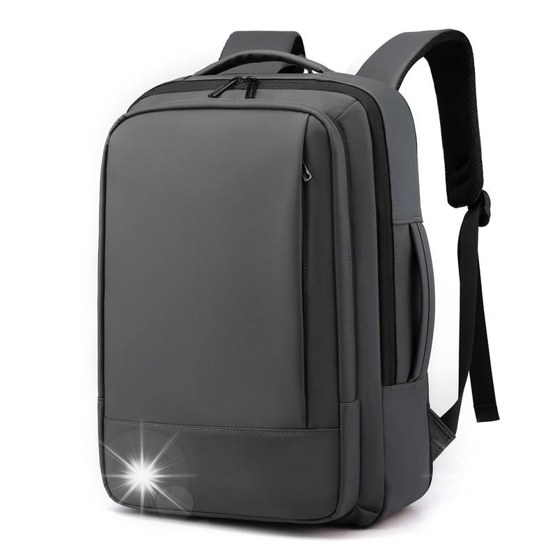 Rucsac impermeabil pentru laptop 15,6 inch, gri, 46x32x22cm