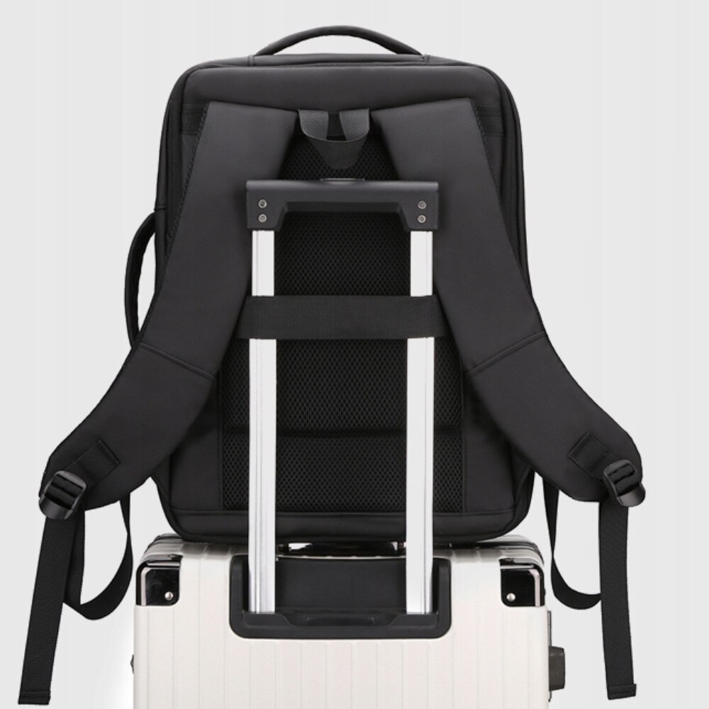 Rucsac impermeabil pentru laptop 15,6 inch, gri, 46x32x22cm
