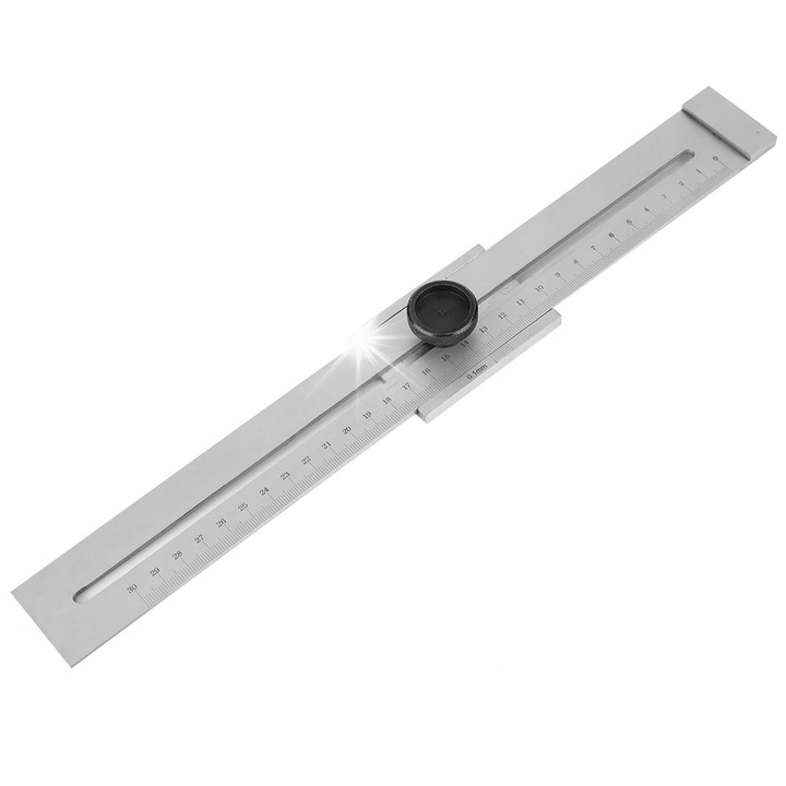 Masurator de semne 0-300 mm, din otel inoxidabil, cu scara milimetrica, pentru prelucrarea lemnului