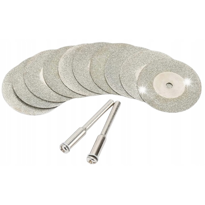 Disc diamantat Vortex, set 6 buc, 100mm, 1mm grosime, 20mm gaura, utilizare pentru taiere si slefuire