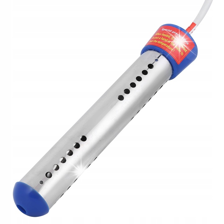 Incalzitor instantaneu de apa, 1500W, din otel inoxidabil, dimensiuni 25,5x5x3,5cm, set cu instructiuni.