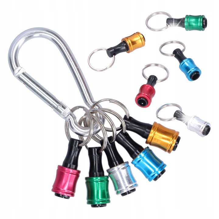 Set 10 extensii burghiu cu prindere hexagonala, 1/4 inch, multicolor