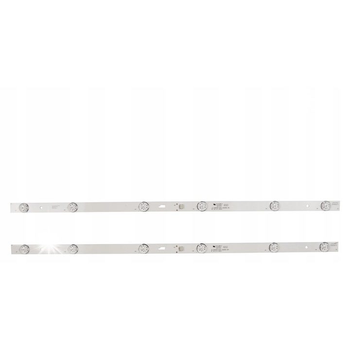 Set complet listwy LED pentru televizor, 2 bucati, 6V, 564mm, compatibile cu modele Thomson, TCL, Manta, Lin.