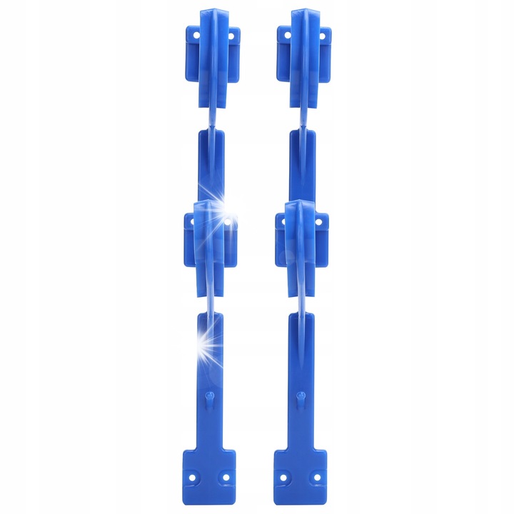 Set 2 suporturi pentru prosoape, ABS, 31x11x4 cm, multicolor