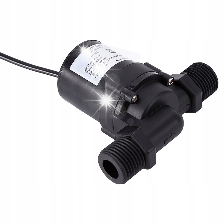 Мини водна помпа 12V, 600L/H, 1/2" резба, устойчива на ръжда, за аквариум и фонтани