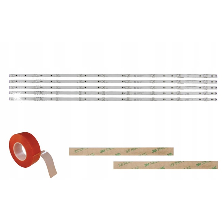 Set benzi LED 9x9 LED, 968mm, multicolor