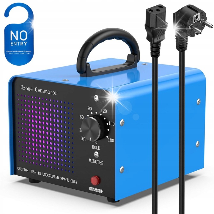 Generator de Ozon 60000mg/h, eficienta ridicata, portabil, metalic