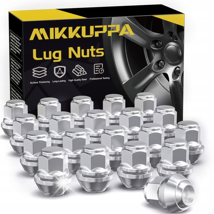 Set 20 suruburi M12x1.5 19mm 32mm crom