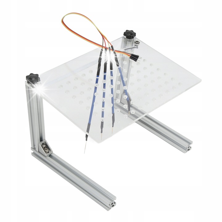 Set suport rama BDM, multifunctional, aluminiu, acrilic, 14 accesorii