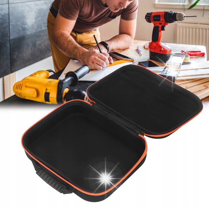 Szerszámtartó táska, gyorsrögzítés, PU és EVA anyag, hordozható, kompakt méretek
