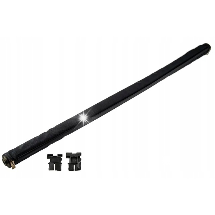 Автоматична ролетна щора HBK за шибедах, черна, 76,5 см, с 2 щипки в комплекта