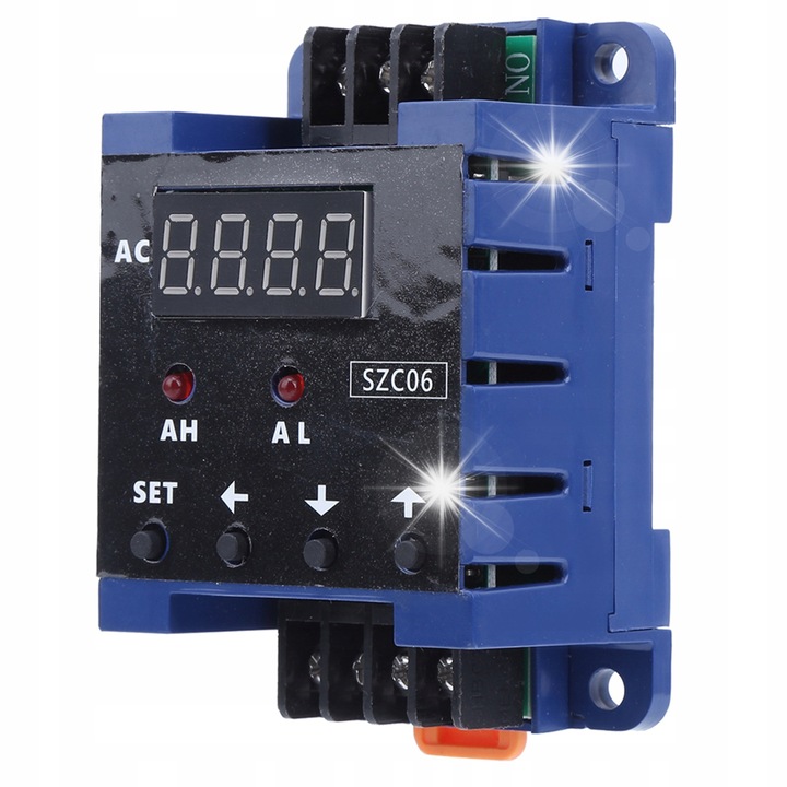 Amperometru digital AC 0,3-50A, alarm, DC8-35V, 10A-200A