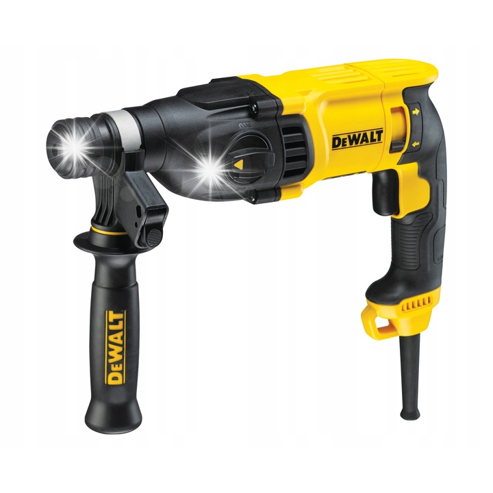 Ciocan rotopercutor DeWalt SDS Plus 800 W, 2,60 kg, 26 mm, galben/negru