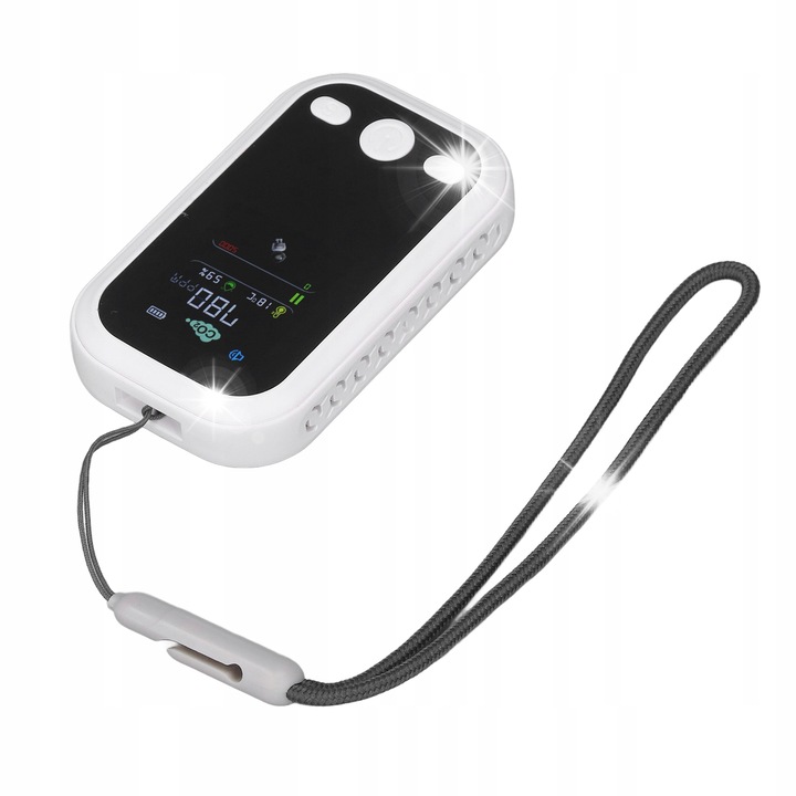 Detector CO2, tester temperatura si umiditate, senzor NDIR, 400-5000 ppm, 10x5x3cm