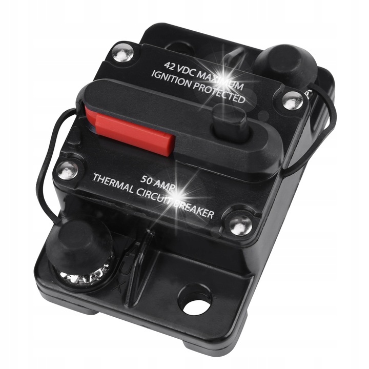 Dispozitiv de protectie automata 50A, 12-42V, negru, 74x49x45mm