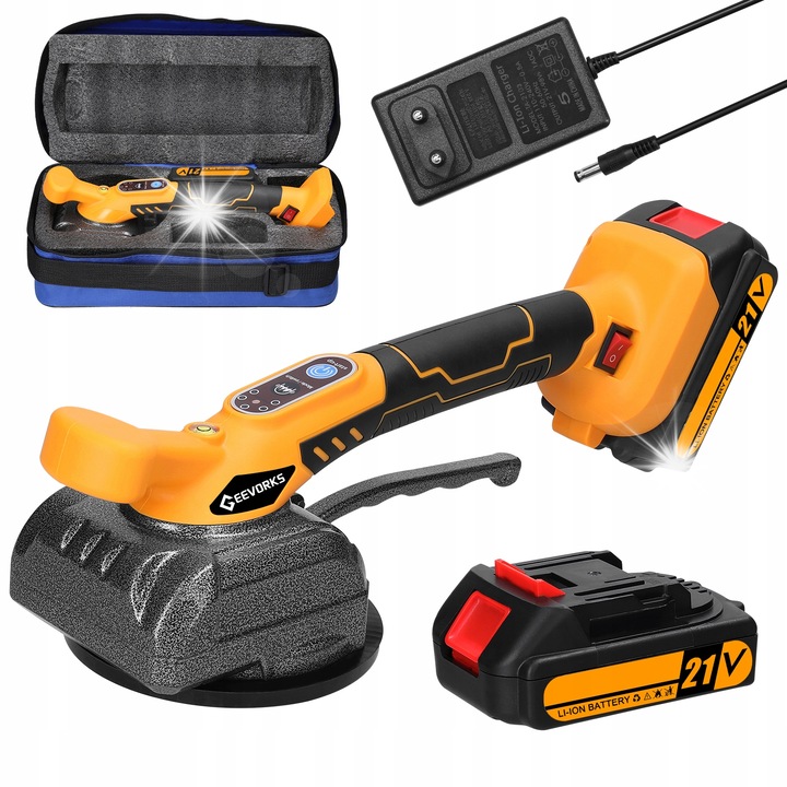 Masina de prins placi Geevorks, 5 viteze, prindere puternica, acumulator 21V, dimensiuni 385x133x135mm, set complet