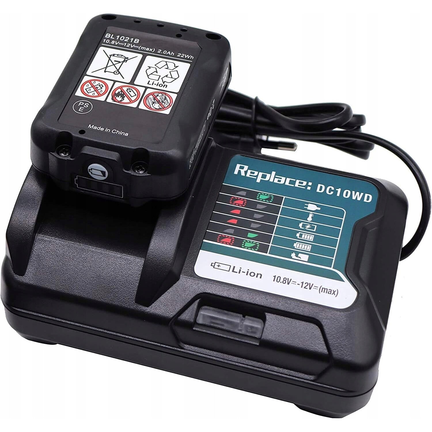 Acumulator 12V 2.0Ah + incarcator DC10WD pentru scule electrice Acumulator 12V 2.0Ah + incarcator DC10WD pentru scule electrice
