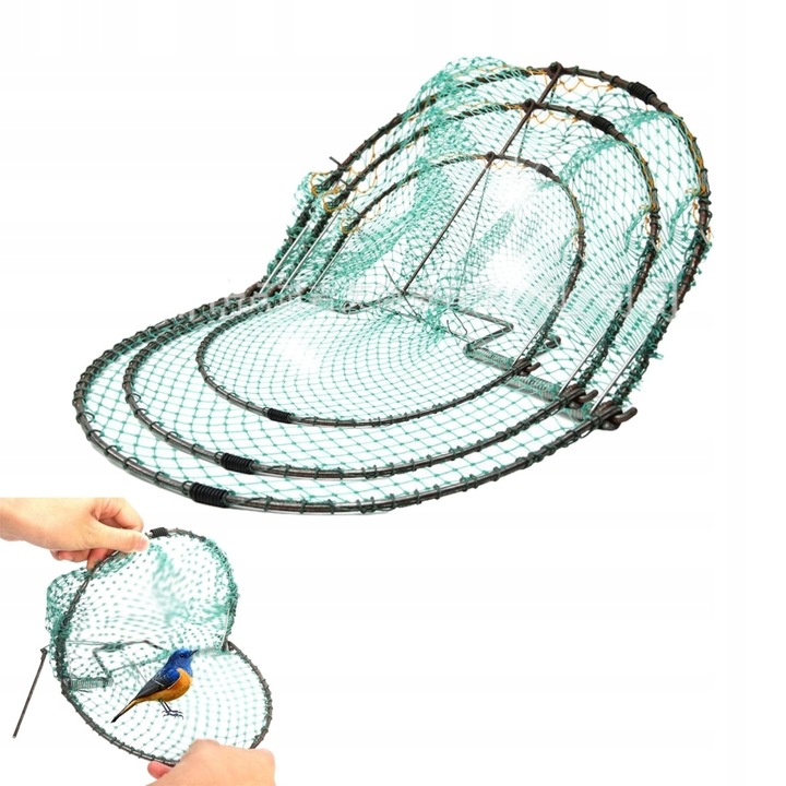 Мрежа за птици, автоматизирана, зелена, 35x35см