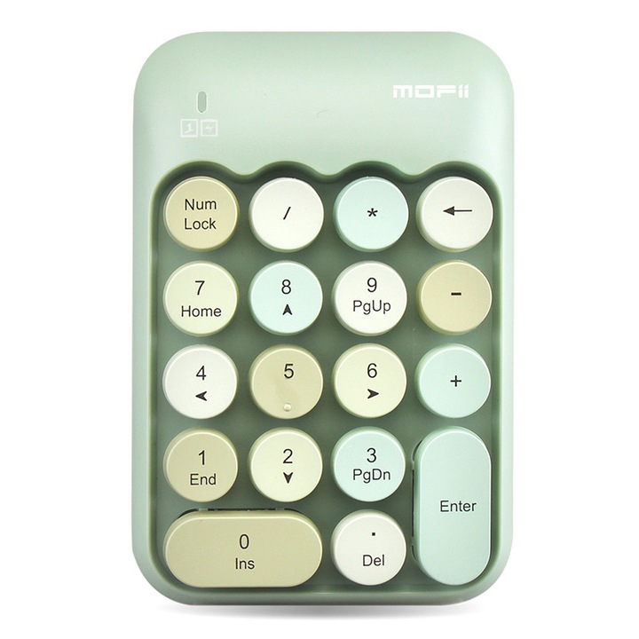 Tastatura mini wireless, Bluetooth, portabila, verde