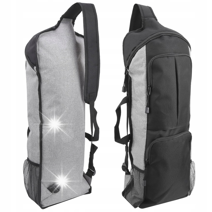 Jóga táska, 28x11x68cm, fekete/szürke