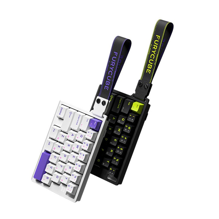 Tastatura mecanica 8K cu ax magnetic, 29 taste, neagra, set pentru eSports