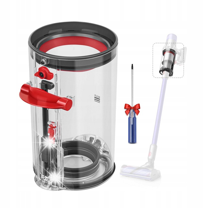 Recipient praf aspirator, compatibil cu Dyson V10 SV12