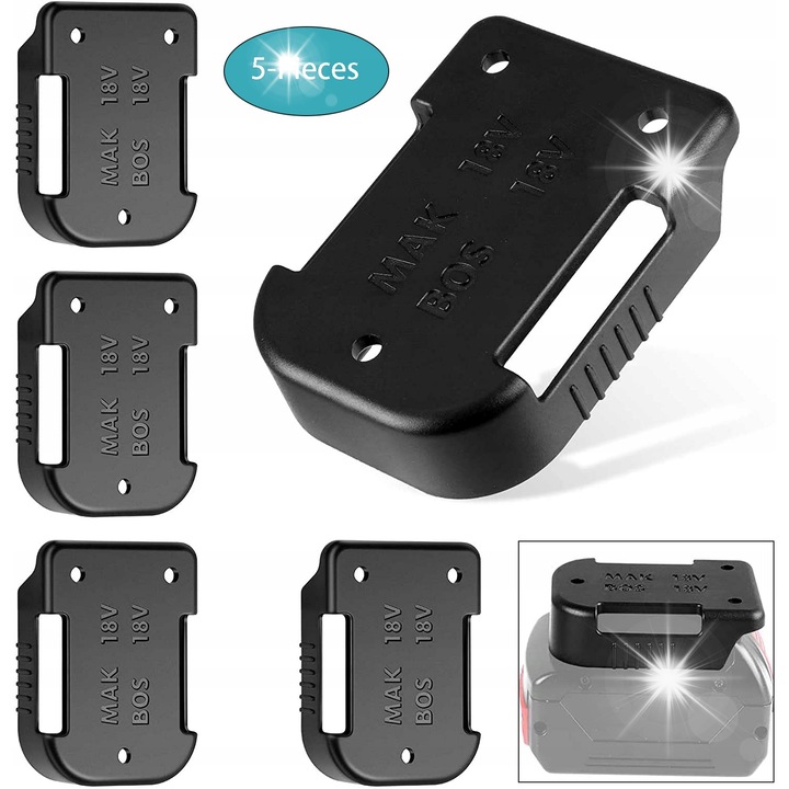 5x akkumulátortartó készlet, szerszámrendező MAKi-ta és Bosch számára