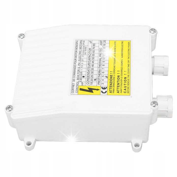 Külső vezérlődoboz vízszivattyúhoz, 370W, ABS, 20A, készlet