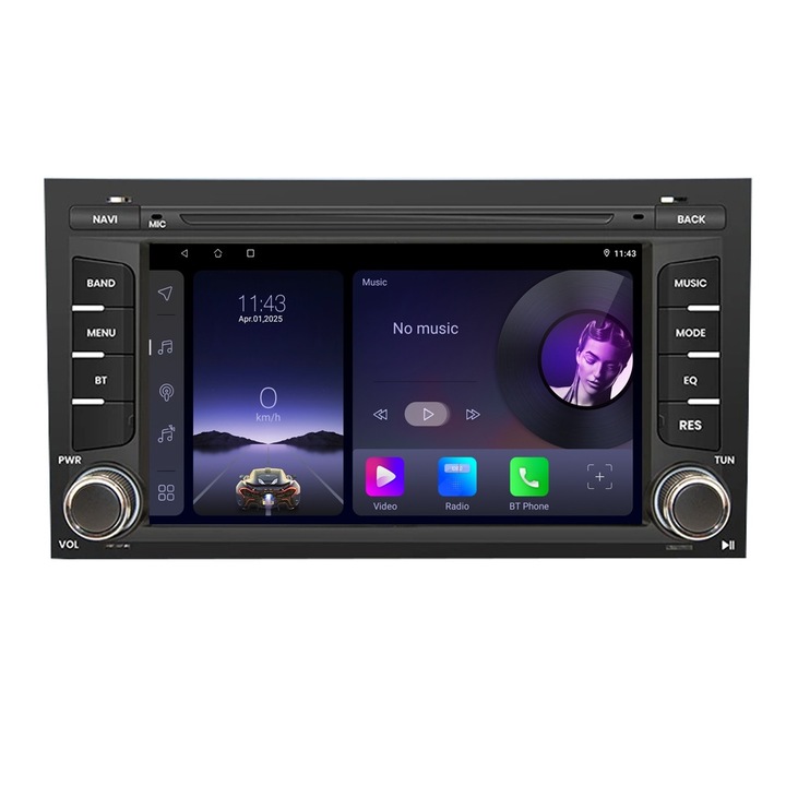 Radio Android 13 SEAT LEON MK3 2012-2020-hoz, 7 hüvelykes, 4GB RAM, 64GB ROM, Carplay, Android Auto, Wi-Fi, AHD tolatókamera