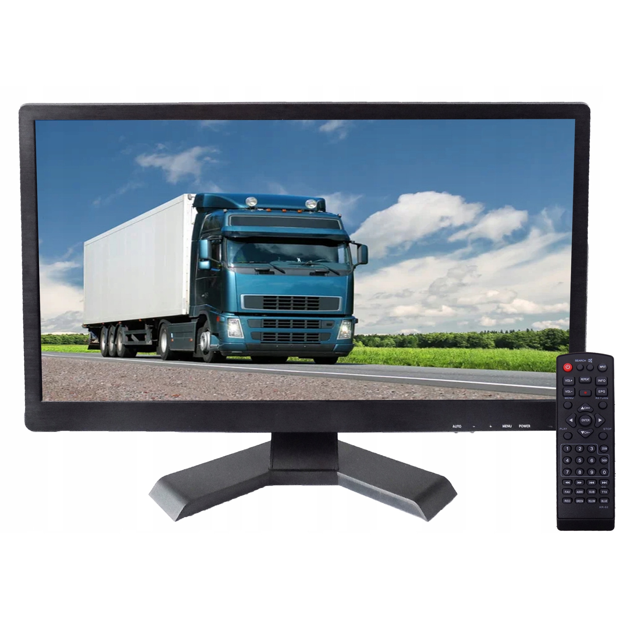 Televizor portabil Unispectra 21,5", Full HD, H265 HEVC, negru