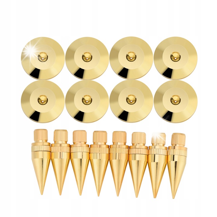 Set 8 suporturi pentru difuzoare, Auriu