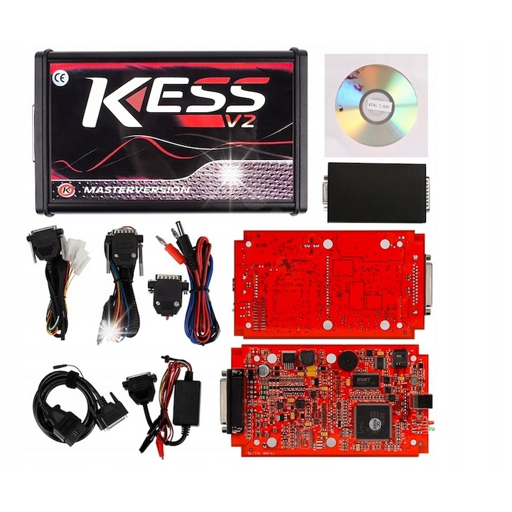 Interfata diagnostica KESS V2.80, versiune 2025, functii avansate, set complet, cabluri incluse