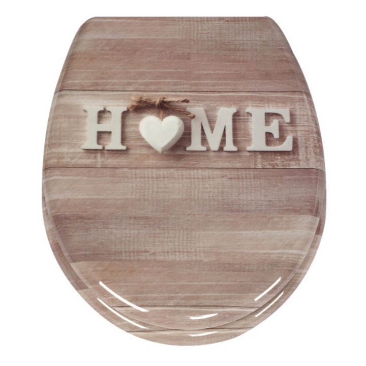 Frogee Duroplast WC ülőke - Rozsdamentes zsanérokkal - HOME