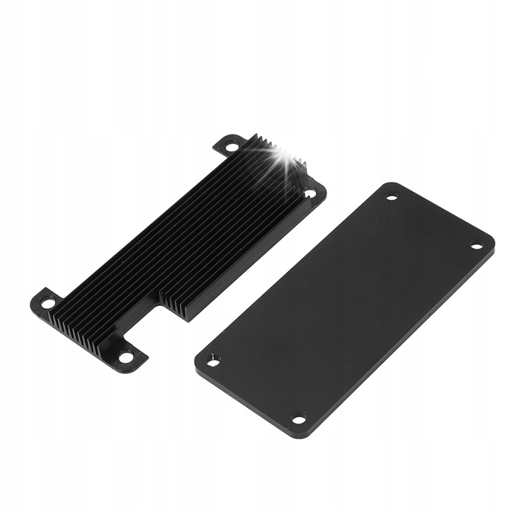 Carcasa cu radiator integrat pentru Raspberry Pi Zero 2W, aluminiu, plastic, set complet de instalare