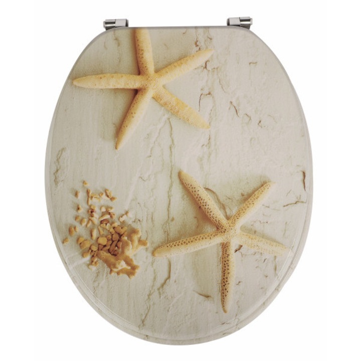 Frogee MDF WC ülőke - Rozsdamentes zsanérokkal - SANDY