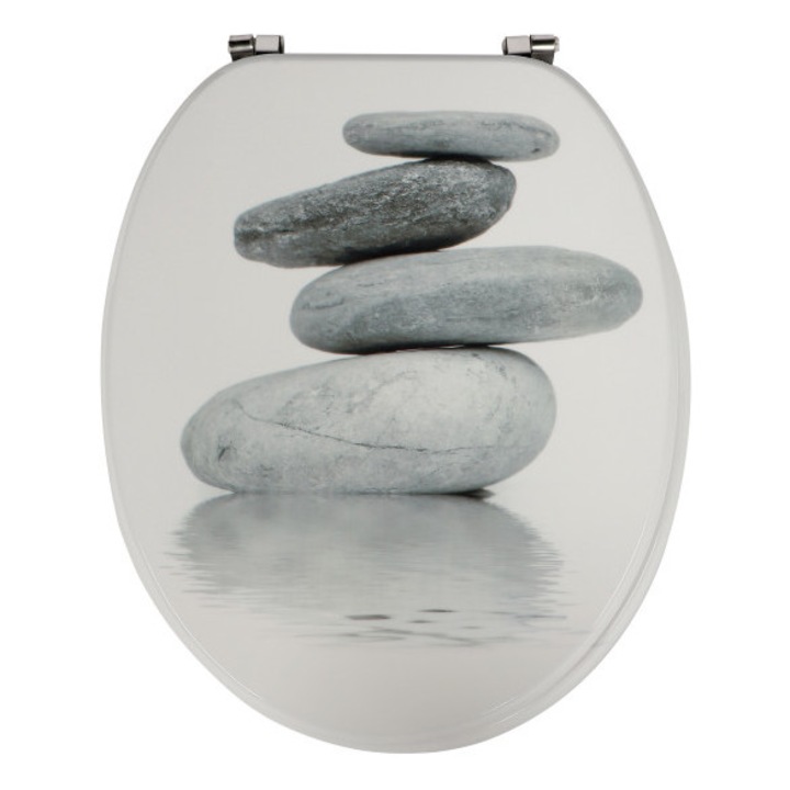 Frogee MDF WC ülőke - Rozsdamentes zsanérokkal - BALANCE