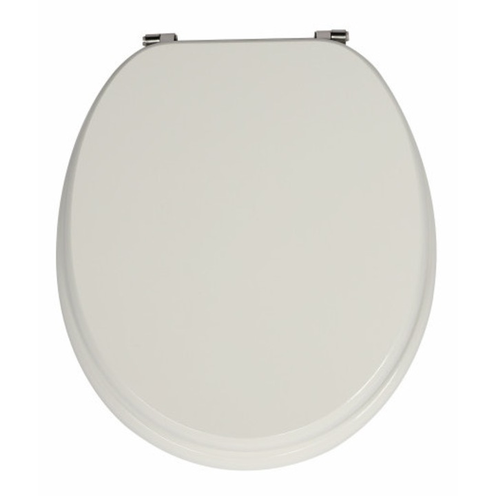 Frogee MDF WC ülőke - Rozsdamentes zsanérokkal - FEHÉR