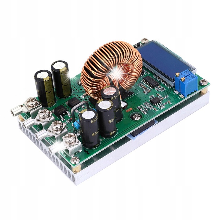 Modul sursa de alimentare DC/DC WD5020, 20A, protectie la supracurent, ajustabil, 100x60x48mm
