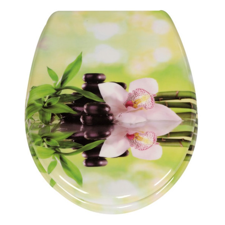 Frogee Duroplast WC ülőke - Rozsdamentes zsanérokkal - GREEN ZEN