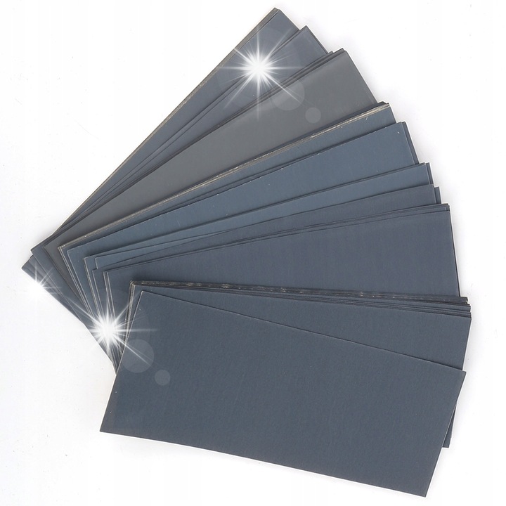 Set 72 bucati hartie abraziva 400#-3000#, 9,14x22,86cm, silicon carbide
