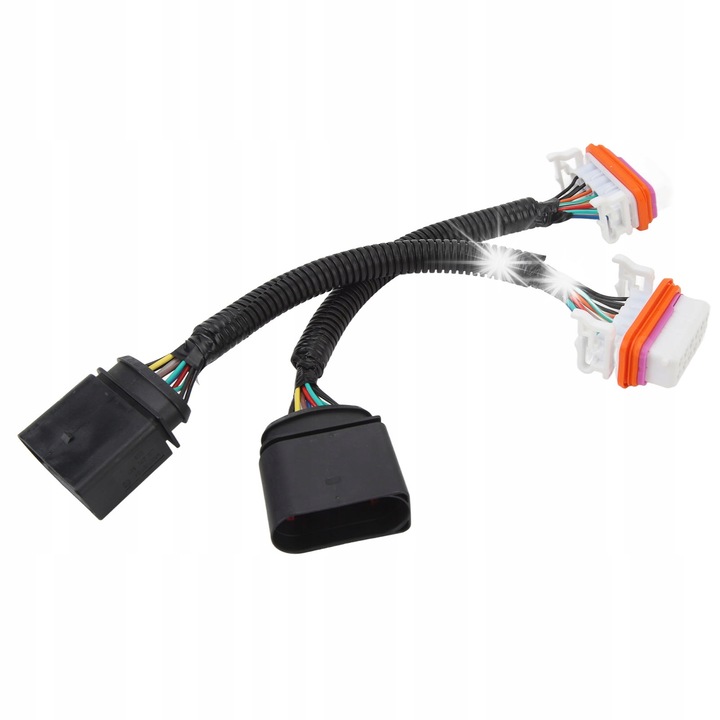 Set 2 adaptoare pentru cabluri de faruri HID 7L6 971 071 A, plastic, instalare usoara