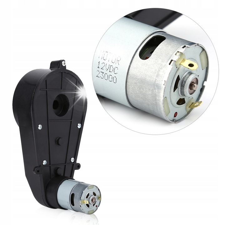 Cutie de viteze electrica 12V 23000RPM, 1,2cm, pentru masini de jucarie