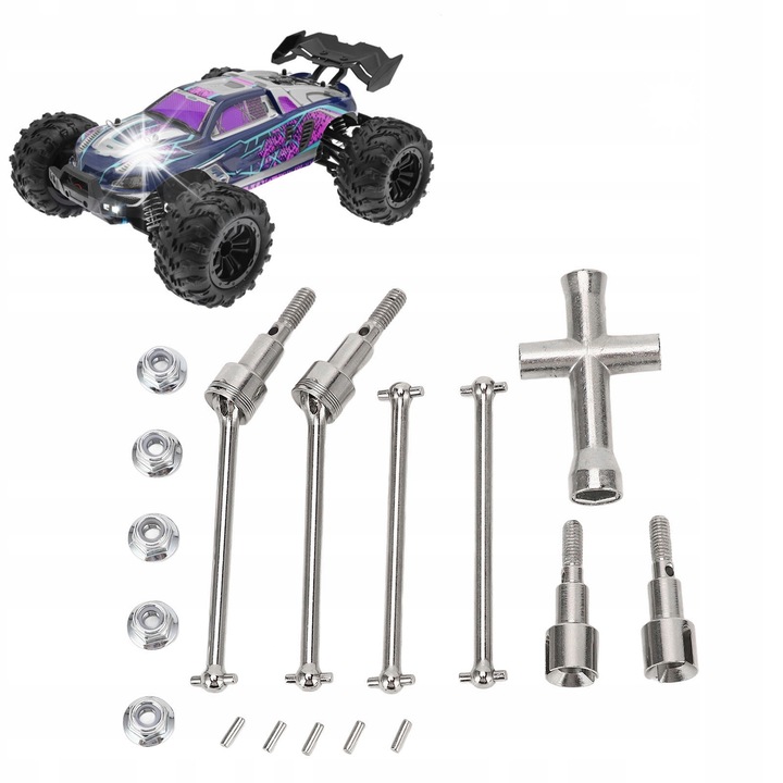 RC SCY 1/16 задвижваща ос, комплект 2 броя, стоманен материал, 84 мм, 5 мм