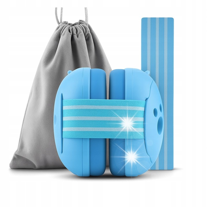 Casti de protectie pentru copii, EPK2, antialunecare, albastru, 1-36 luni