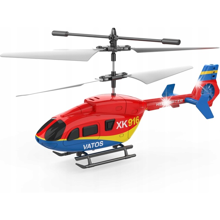 Elicopter RC VATOS cu LED, control de la distanta, 30x15cm