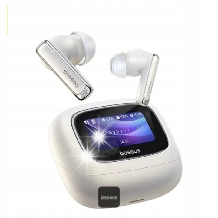 Безжични слушалки Casti Wireless Baseus Bowie M2s 52dB, 4-Mic ENC, с дисплей